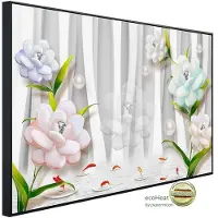 Papermoon Infrarotheizung »EcoHeat - Muster mit Blumen«, Matt-Effekt - bunt
