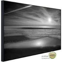 Papermoon Infrarotheizung »EcoHeat - Strand Schwarz + Weiss«, Matt-Effekt - bunt