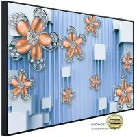 Papermoon Infrarotheizung »EcoHeat - Muster mit Blumen«, Matt-Effekt - bunt