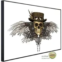 Papermoon Infrarotheizung »EcoHeat - Steampunk totenkopf«, Matt-Effekt - bunt