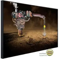 Papermoon Infrarotheizung »EcoHeat - Surreale Regenmaschine«, Matt-Effekt - bunt