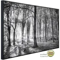 Papermoon Infrarotheizung »EcoHeat - Wald Schwarz + Weiss«, Matt-Effekt - bunt