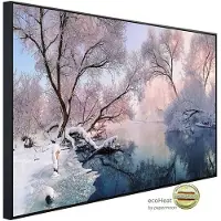 Papermoon Infrarotheizung »EcoHeat - Fluss in Winterlandschaft«, Matt-Effekt - bunt