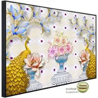 Papermoon Infrarotheizung »EcoHeat - Muster mit Blumen«, Matt-Effekt - bunt