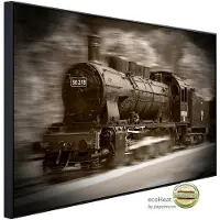 Papermoon Infrarotheizung »EcoHeat - Dampflokomotive«, Matt-Effekt - bunt