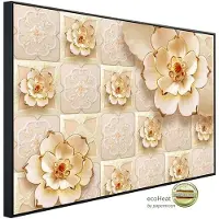Papermoon Infrarotheizung »EcoHeat - Muster mit Blumen«, Matt-Effekt - bunt