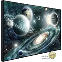 Papermoon Infrarotheizung »EcoHeat - Universum mit Planeten«, Matt-Effekt - bunt
