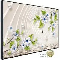 Papermoon Infrarotheizung »EcoHeat - Muster mit Blumen«, Matt-Effekt - bunt