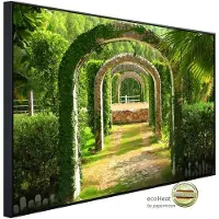 Papermoon Infrarotheizung »EcoHeat - Pergola Garten«, Matt-Effekt - bunt