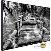 Papermoon Infrarotheizung »EcoHeat - Waldbrücke Schwarz + Weiss«, Matt-Effekt - bunt