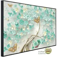 Papermoon Infrarotheizung »EcoHeat - Muster mit Blumen«, Matt-Effekt - bunt