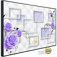 Papermoon Infrarotheizung »EcoHeat - Muster mit Blumen«, Matt-Effekt - bunt