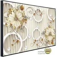 Papermoon Infrarotheizung »EcoHeat - Muster mit Blumen«, Matt-Effekt - bunt