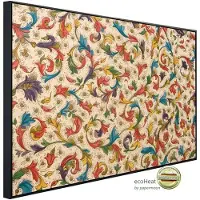 Papermoon Infrarotheizung »EcoHeat - Blumenmuster«, Matt-Effekt - bunt