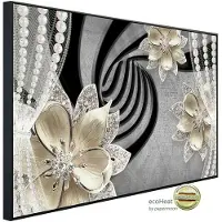 Papermoon Infrarotheizung »EcoHeat - Muster mit Blumen«, Matt-Effekt - bunt
