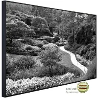 Papermoon Infrarotheizung »EcoHeat - Garten Schwarz + Weiss«, Matt-Effekt - bunt