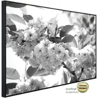 Papermoon Infrarotheizung »EcoHeat - Blumen Schwarz + Weiss«, Matt-Effekt - bunt