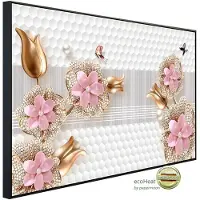 Papermoon Infrarotheizung »EcoHeat - Muster mit Blumen «, Matt-Effekt - bunt