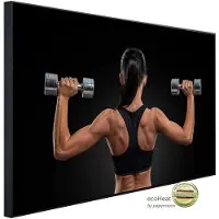 Papermoon Infrarotheizung »EcoHeat - Fitness Frau«, Matt-Effekt - bunt