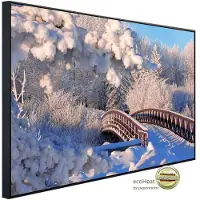 Papermoon Infrarotheizung »EcoHeat - Winterbrücke«, Matt-Effekt - bunt