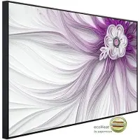 Papermoon Infrarotheizung »EcoHeat - Muster mit Blumen lila«, Matt-Effekt - bunt