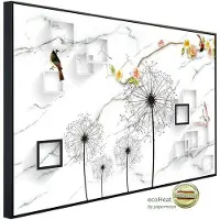 Papermoon Infrarotheizung »EcoHeat - Muster mit Pusteblume«, Matt-Effekt - bunt