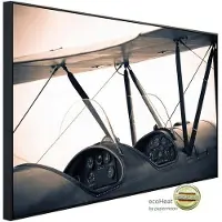 Papermoon Infrarotheizung »EcoHeat - Vintage Flugzeug«, Matt-Effekt - bunt
