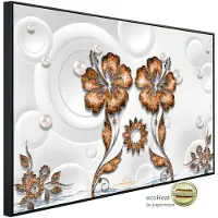 Papermoon Infrarotheizung »EcoHeat - Muster mit Blumen«, Matt-Effekt - bunt