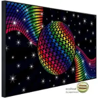 Papermoon Infrarotheizung »EcoHeat - Rainbow Disco Dance«, Matt-Effekt - bunt