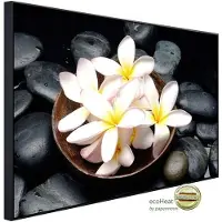 Papermoon Infrarotheizung »EcoHeat - Blumen mit Steinen«, Matt-Effekt - bunt