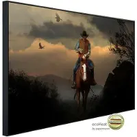 Papermoon Infrarotheizung »EcoHeat - Cowboy«, Matt-Effekt - bunt