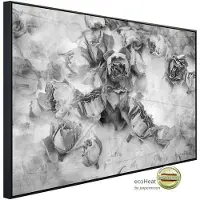 Papermoon Infrarotheizung »EcoHeat - Rosen Schwarz + Weiss«, Matt-Effekt - bunt