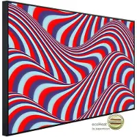Papermoon Infrarotheizung »EcoHeat - Op Art Fliessende Streifen«, Matt-Effekt - bunt