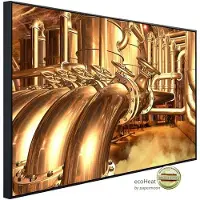 Papermoon Infrarotheizung »EcoHeat - Goldene Fabrik«, Matt-Effekt - bunt