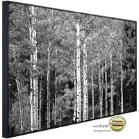 Papermoon Infrarotheizung »EcoHeat - Wald Schwarz + Weiss«, Matt-Effekt - bunt