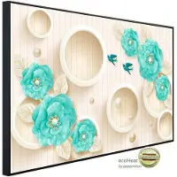 Papermoon Infrarotheizung »EcoHeat - Muster mit Blumen«, Matt-Effekt - bunt