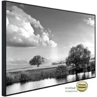 Papermoon Infrarotheizung »EcoHeat - Landschaft Schwarz + Weiss«, Matt-Effekt - bunt