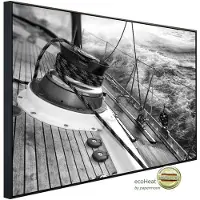 Papermoon Infrarotheizung »EcoHeat - Boot schwarz + weiss«, Matt-Effekt - bunt