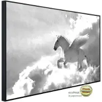 Papermoon Infrarotheizung »EcoHeat - Pegasus Schwarz + Weiss«, Matt-Effekt - bunt