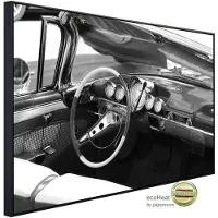 Papermoon Infrarotheizung »EcoHeat - Auto Schwarz + Weiss«, Matt-Effekt - bunt