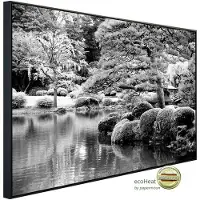 Papermoon Infrarotheizung »EcoHeat - Wald Schwarz + Weiss«, Matt-Effekt - bunt