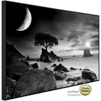 Papermoon Infrarotheizung »EcoHeat - Landschaft Schwarz + Weiss«, Matt-Effekt - bunt