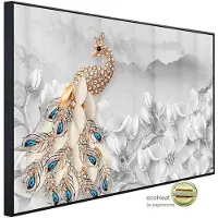 Papermoon Infrarotheizung »EcoHeat - Muster Pfau«, Matt-Effekt - bunt