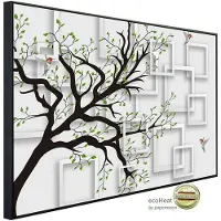 Papermoon Infrarotheizung »EcoHeat - Muster mit Baum«, Matt-Effekt - bunt