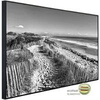 Papermoon Infrarotheizung »EcoHeat - Strand Schwarz + Weiss«, Matt-Effekt - bunt