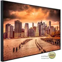 Papermoon Infrarotheizung »EcoHeat - New York Sonnenuntergang«, Matt-Effekt - bunt