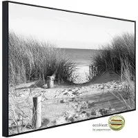 Papermoon Infrarotheizung »EcoHeat - Strand Schwarz + Weiss«, Matt-Effekt - bunt