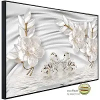 Papermoon Infrarotheizung »EcoHeat - Muster mit Blumen«, Matt-Effekt - bunt