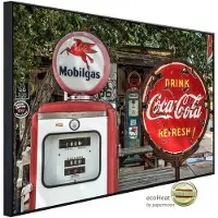 Papermoon Infrarotheizung »EcoHeat - Alte Tankstelle«, Matt-Effekt - bunt