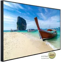 Papermoon Infrarotheizung »EcoHeat - Boot am Strand«, Matt-Effekt - bunt